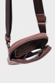 EVAN - ZEVENTO Cowhide Leather Shoulder bag Pouch - Chocolat