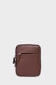 WILLY - ZEVENTO Cowhide Leather Shoulder bag Pouch - Choco : Color:Chocolat