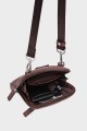 WILLY - ZEVENTO Cowhide Leather Shoulder bag Pouch - Chocolat