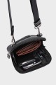 WILLY - ZEVENTO Cowhide Leather Shoulder bag Pouch - Black