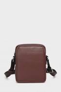 DANNY - ZEVENTO Sacoche Reporter en cuir de vachette - Choco