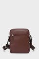 DANNY - ZEVENTO Cowhide Leather Reporter Bag - Choco