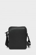 DANNY - ZEVENTO Cowhide Leather Reporter Bag - Black