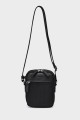 CHARLY - ZEVENTO Nylon canvas with Cowhide Leather Crossbody bag / Pouch - Black : Color:Black