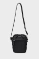 CHARLY - ZEVENTO Nylon canvas with Cowhide Leather Crossbody bag / Pouch - Black
