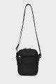 CHARLY - ZEVENTO Nylon canvas with Cowhide Leather Crossbody bag / Pouch - Black