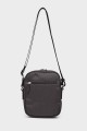 MACEO - ZEVENTO Nylon canvas with Cowhide Leather Crossbody bag / Pouch - Choco