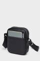 STEVE - ZEVENTO Sacoche Pochette en cuir de vachette - NOIR