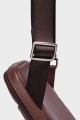 EVAN - ZEVENTO Cowhide Leather Shoulder bag Pouch - Chocolat