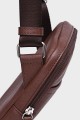 EVAN - ZEVENTO Cowhide Leather Shoulder bag Pouch - Chocolat