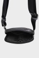 EVAN - ZEVENTO Cowhide Leather Shoulder bag Pouch - Black