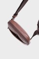 WILLY - ZEVENTO Sacoche Pochette en cuir de vachette - Chocolat