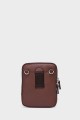 WILLY - ZEVENTO Cowhide Leather Shoulder bag Pouch - Chocolat