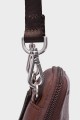 WILLY - ZEVENTO Cowhide Leather Shoulder bag Pouch - Chocolat