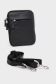 WILLY - ZEVENTO Cowhide Leather Shoulder bag Pouch - Black