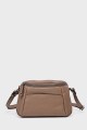 OFELIA - ZEVENTO Shoulder bag cowhide leather - Ecorce : Color:Écorce (Bark)