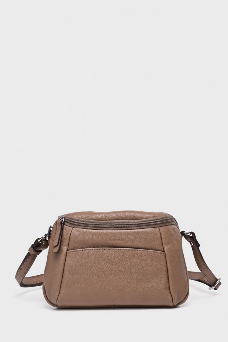 OFELIA - ZEVENTO Shoulder bag cowhide leather - Ecorce