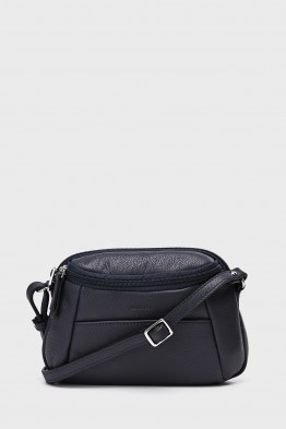 OFELIA - ZEVENTO Shoulder bag cowhide leather - Navy