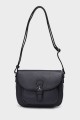 KARLA - ZEVENTO Shoulder bag cowhide leather - Navy