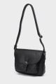 KARLA - ZEVENTO Shoulder bag cowhide leather - Black