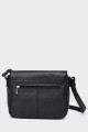 KARLA - ZEVENTO Shoulder bag cowhide leather - Black