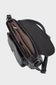 KARLA - ZEVENTO Sac bandoulière en cuir de vachette - Noir