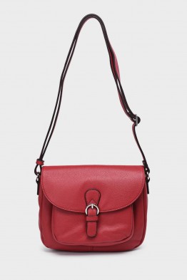 KARLA - ZEVENTO Shoulder bag cowhide leather - Red