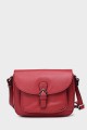 KARLA - ZEVENTO Sac bandoulière en cuir de vachette - Rouge