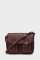NOEMIA - ZEVENTO Shoulder bag cowhide leather - Choco : Color:Chocolat
