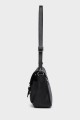 NOEMIA - ZEVENTO Sac bandoulière en cuir de vachette - Noir