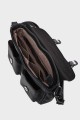 NOEMIA - ZEVENTO Sac bandoulière en cuir de vachette - Noir