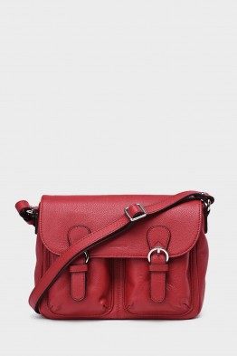 NOEMIA - ZEVENTO Shoulder bag cowhide leather - Red