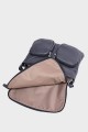 JESSY - ZEVENTO Shoulder bag cowhide leather - Navy Blue