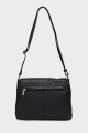JESSY - ZEVENTO Shoulder bag cowhide leather - Black