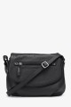 AMYLIA - ZEVENTO Shoulder bag cowhide leather - Black : colour:Black