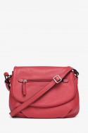 AMYLIA - ZEVENTO Shoulder bag cowhide leather - Red