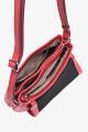 AMYLIA - ZEVENTO Shoulder bag cowhide leather - Red