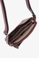 AMYLIA - ZEVENTO Shoulder bag cowhide leather - Choco