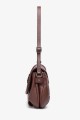 AMYLIA - ZEVENTO Shoulder bag cowhide leather - Choco