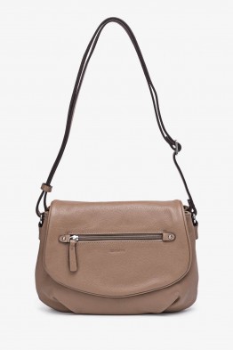 AMYLIA - ZEVENTO Sac bandoulière en cuir de vachette - Ecorce