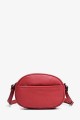 CINDYE - ZEVENTO Shoulder bag cowhide leather - Red : Color:Rouge foncé