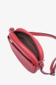 CINDYE - ZEVENTO Sac bandoulière en cuir de vachette - Rouge