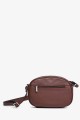 CINDYE - ZEVENTO Sac bandoulière en cuir de vachette - Choco