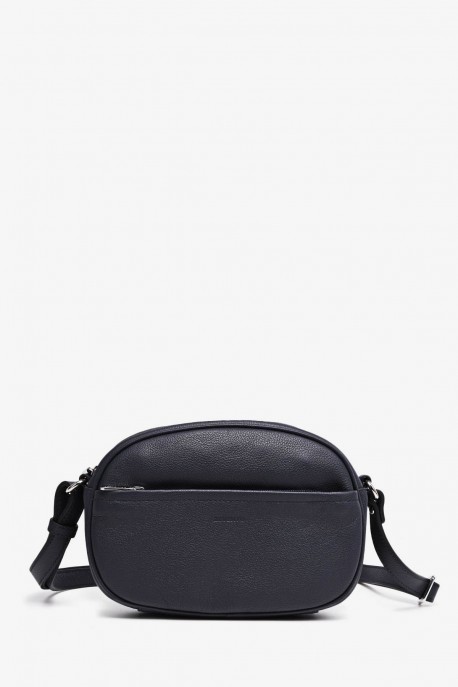 CINDYE - ZEVENTO Shoulder bag cowhide leather - Navy