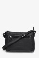 JEANA - ZEVENTO Sac bandoulière en cuir de vachette - Noir