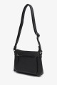 JEANA - ZEVENTO Shoulder bag cowhide leather - Black