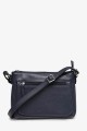 JEANA - ZEVENTO Sac bandoulière en cuir de vachette - Marine