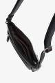 JEANA - ZEVENTO Shoulder bag cowhide leather - Black