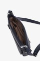 JEANA - ZEVENTO Shoulder bag cowhide leather - Navy