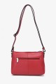 JEANA - ZEVENTO Shoulder bag cowhide leather - Red